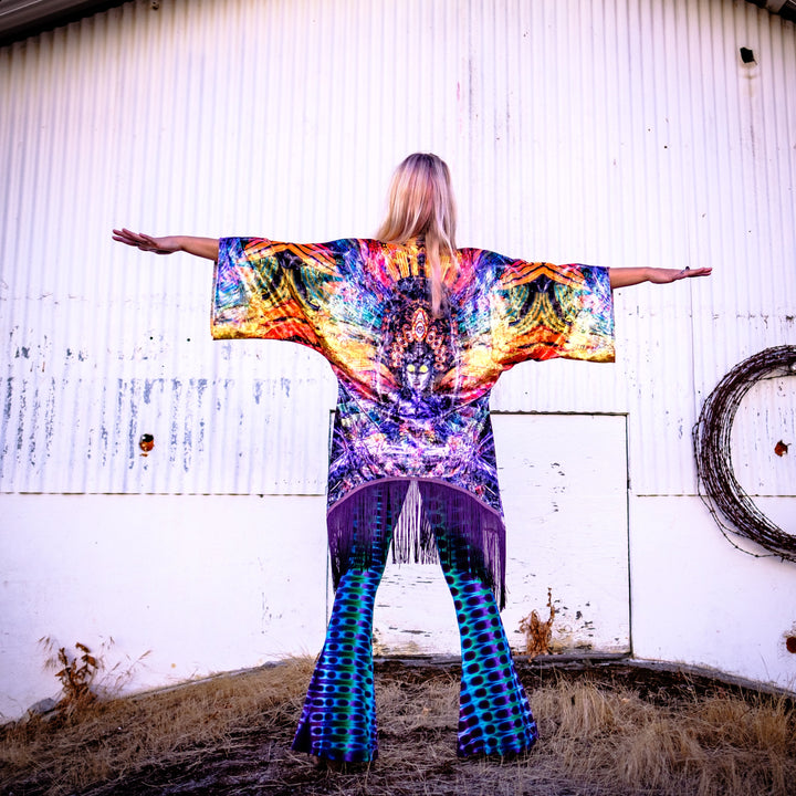 Johnathan Singer Velvet Kimono - "Isis/Ina May x Banjo Art"