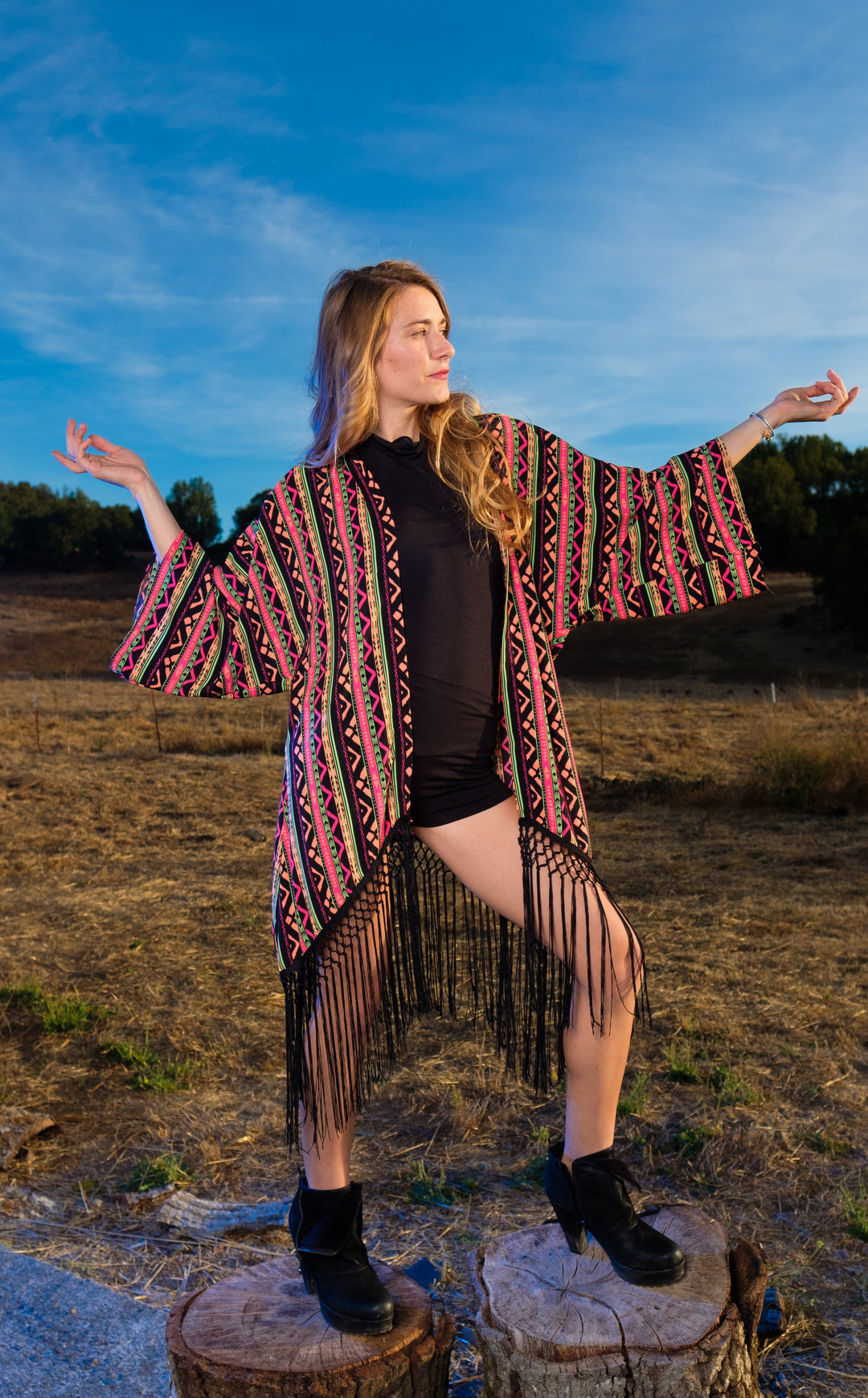 Blazen Coral Kimono