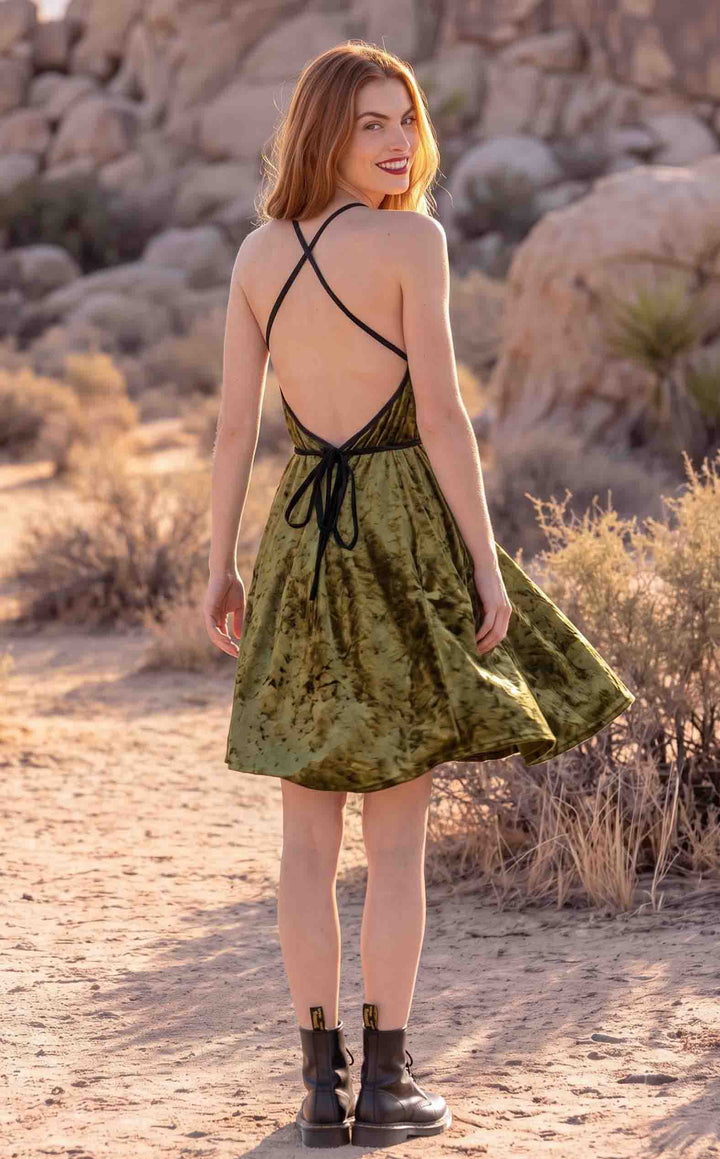 Velvet Pocket Dress x 2 Colors