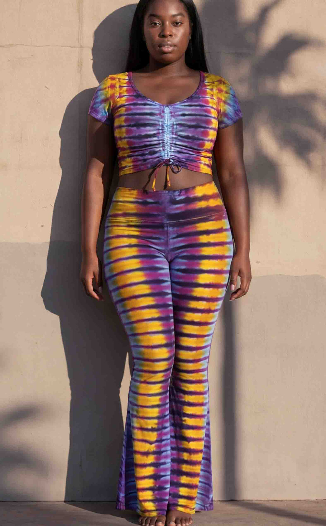 Tie Dye Front Cinch Top