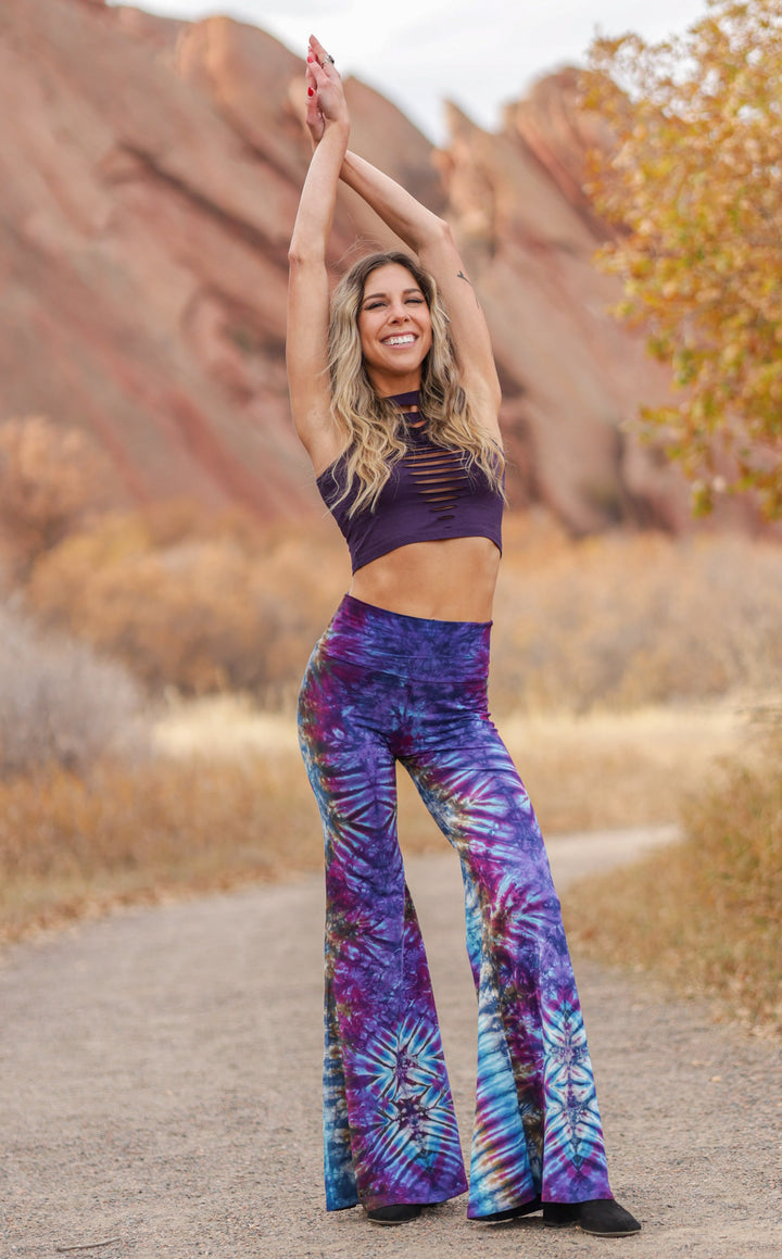 Tie Dye High Waist Big Bell Pants