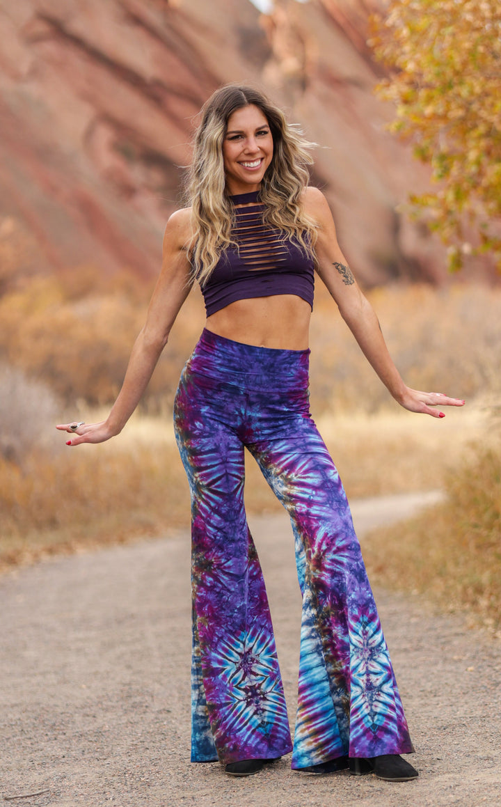 Tie Dye High Waist Big Bell Pants