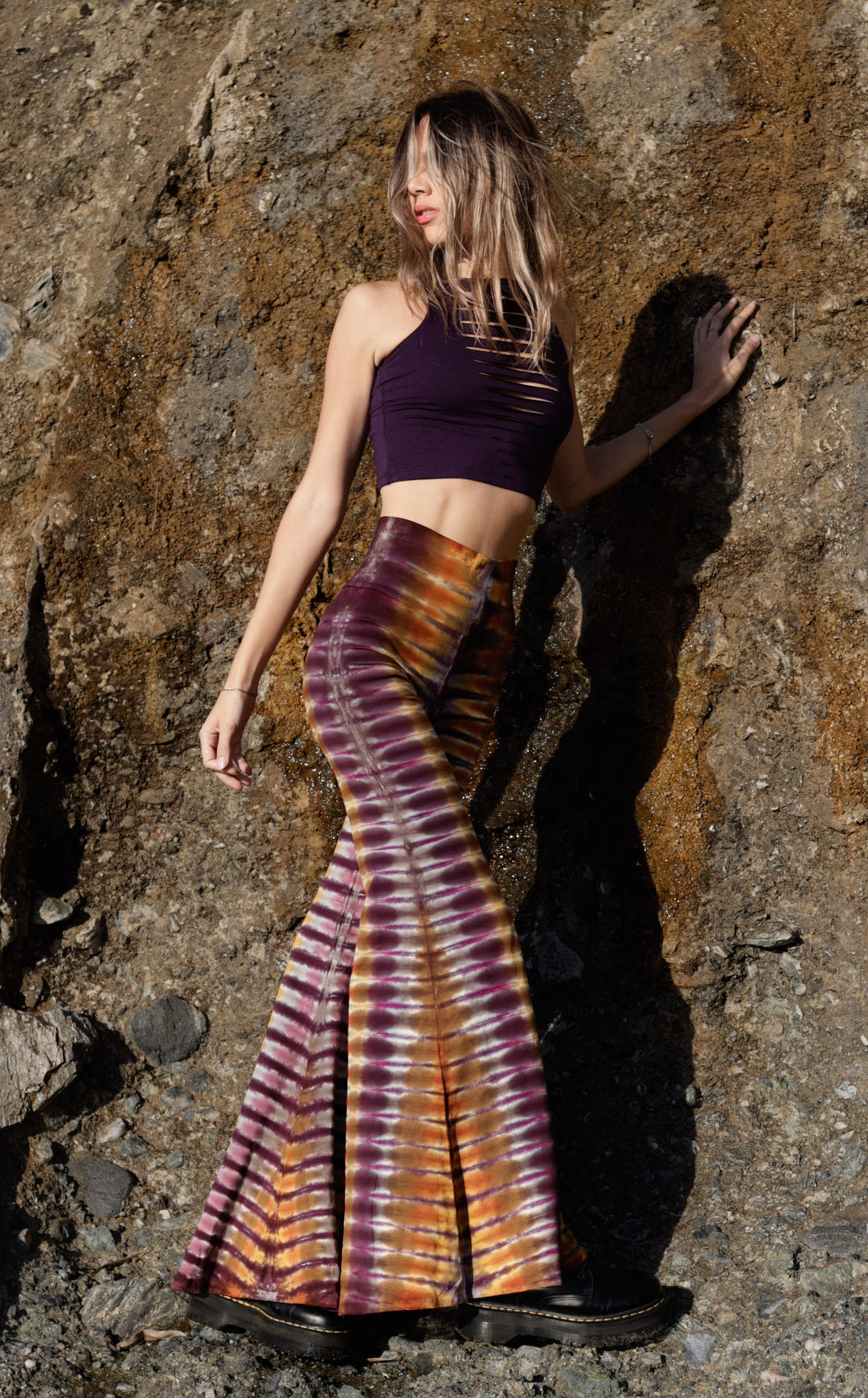 Tie Dye High Waist Big Bell Pants