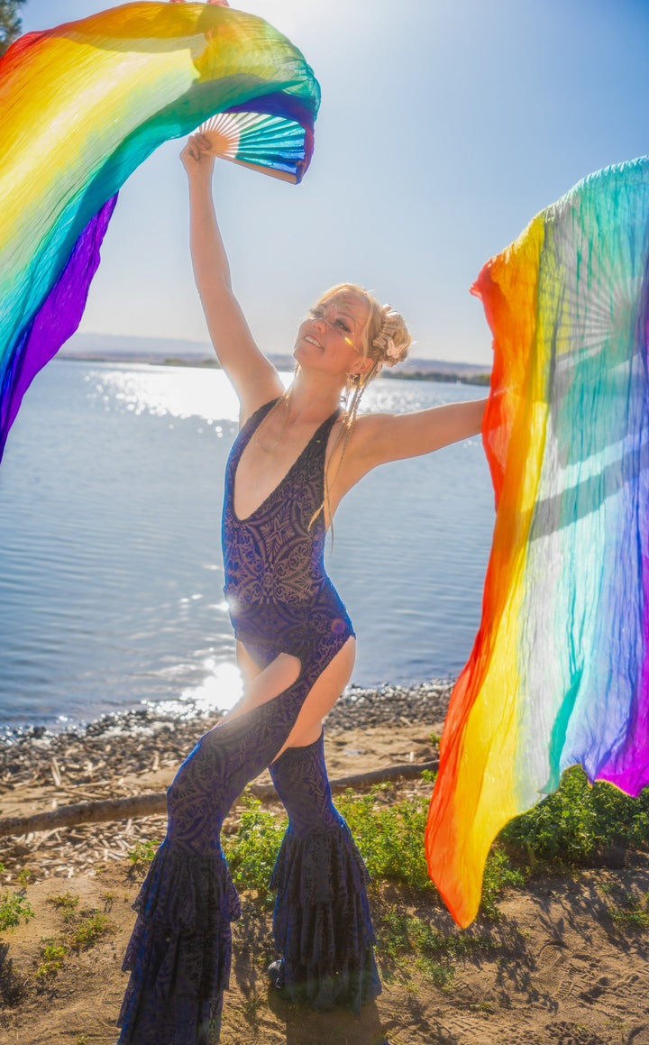 Ocean Velvet Vaquera Chap Pirate Pants