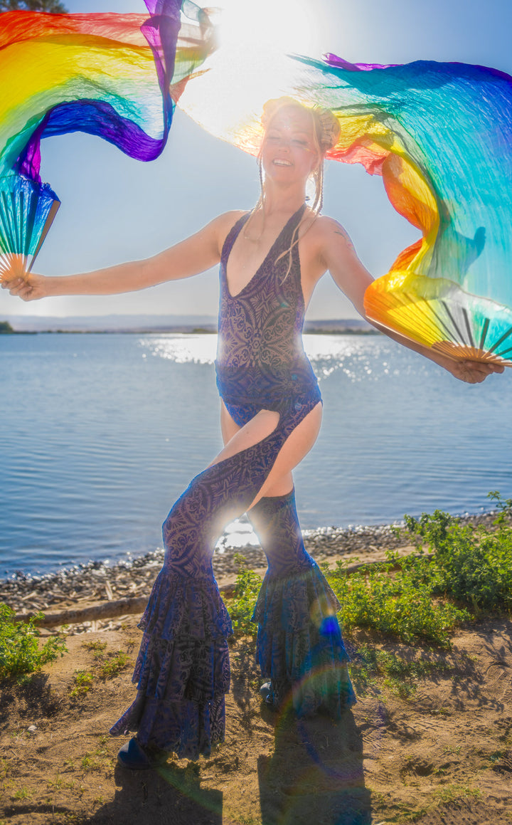 Ocean Velvet Vaquera Chap Pirate Pants