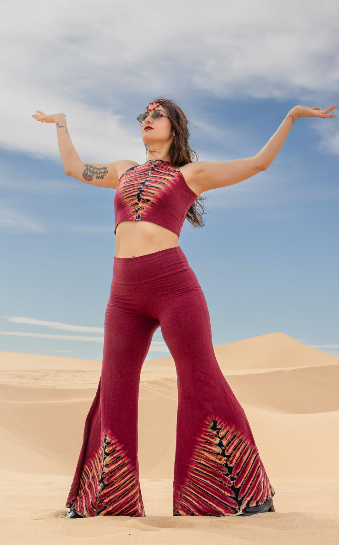 Tie Dye High Waist Big Bell Pants