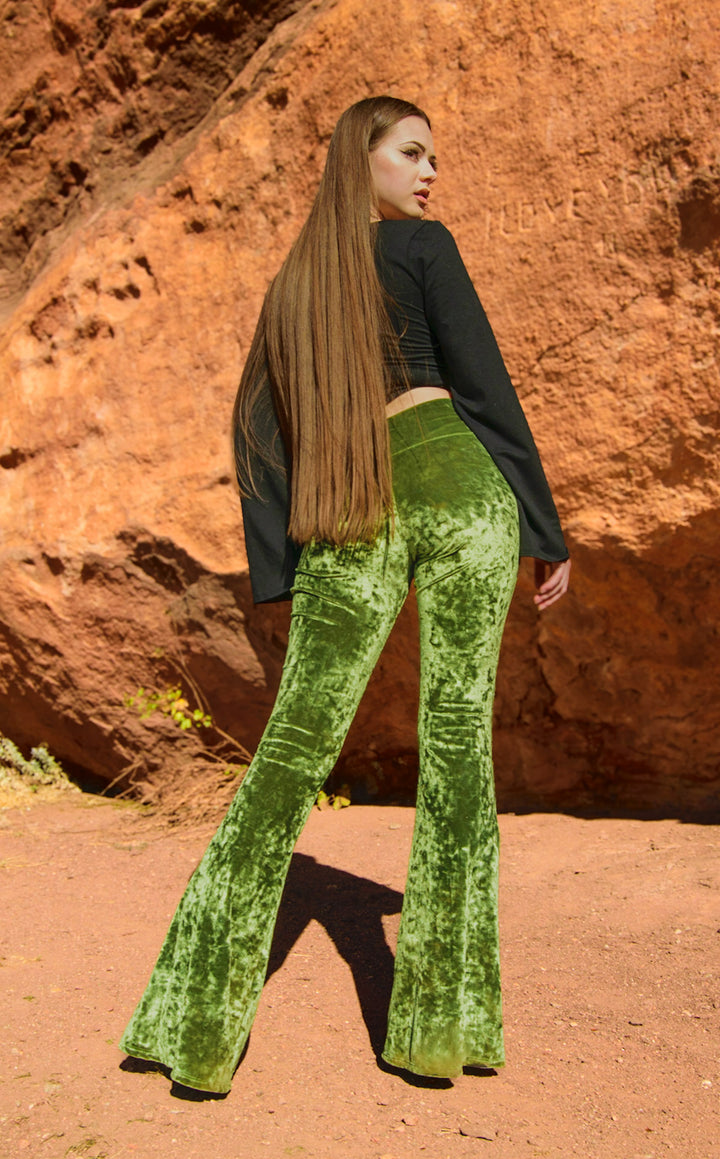 Emerald Velvet Slim Bells