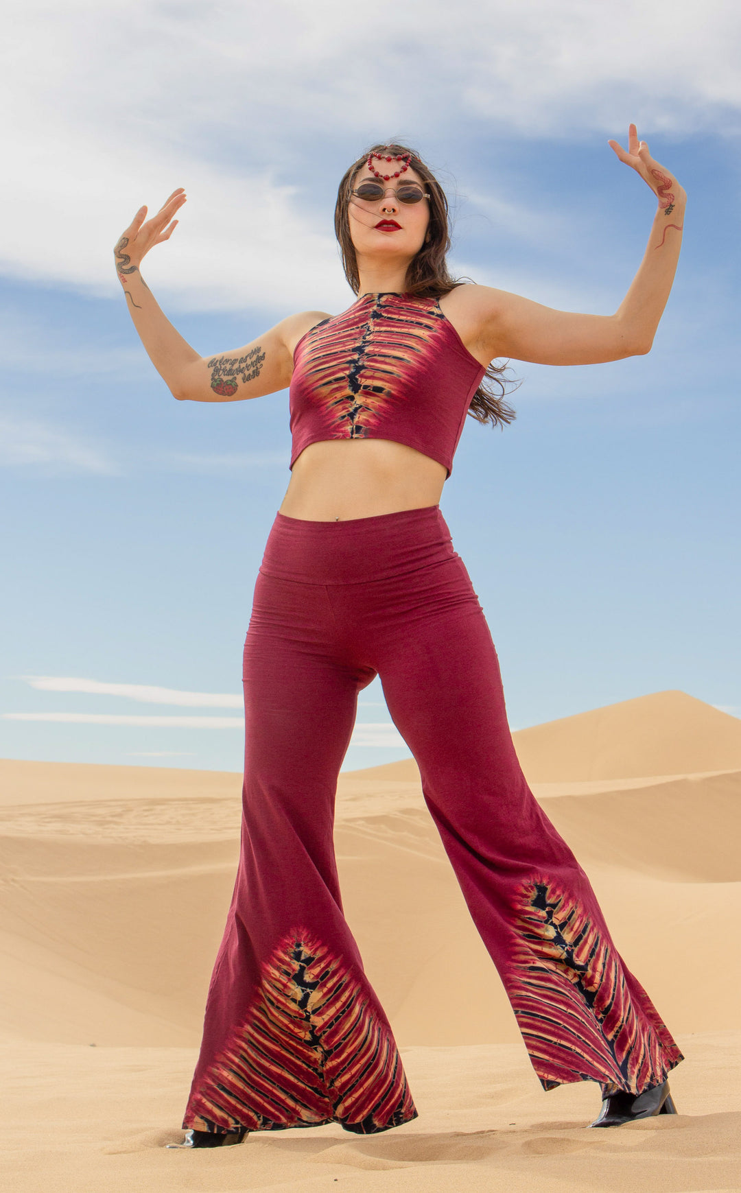 Tie Dye High Waist Big Bell Pants