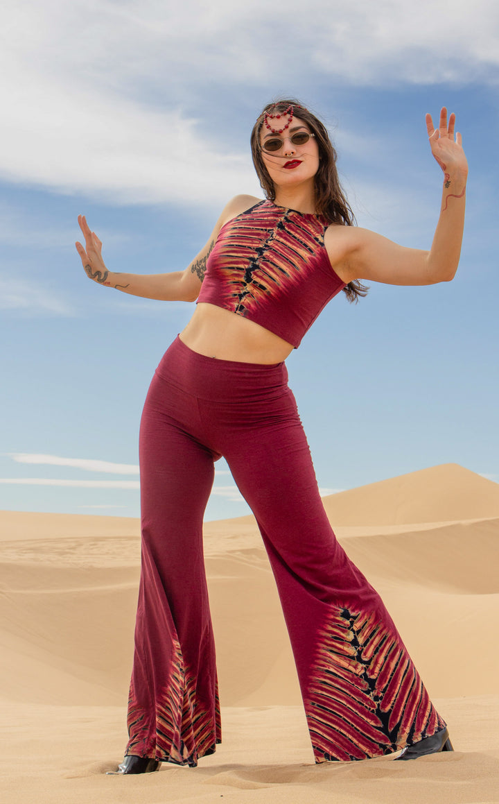 Tie Dye High Waist Big Bell Pants
