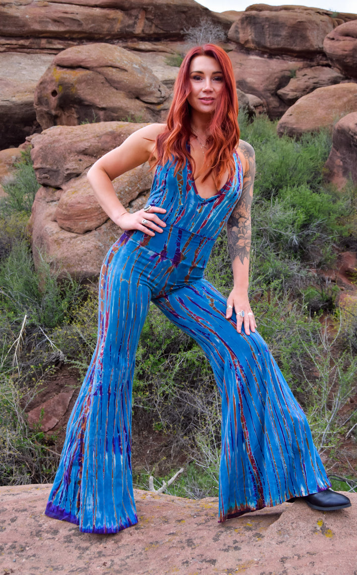 Tie Dye High Waist Big Bell Pants