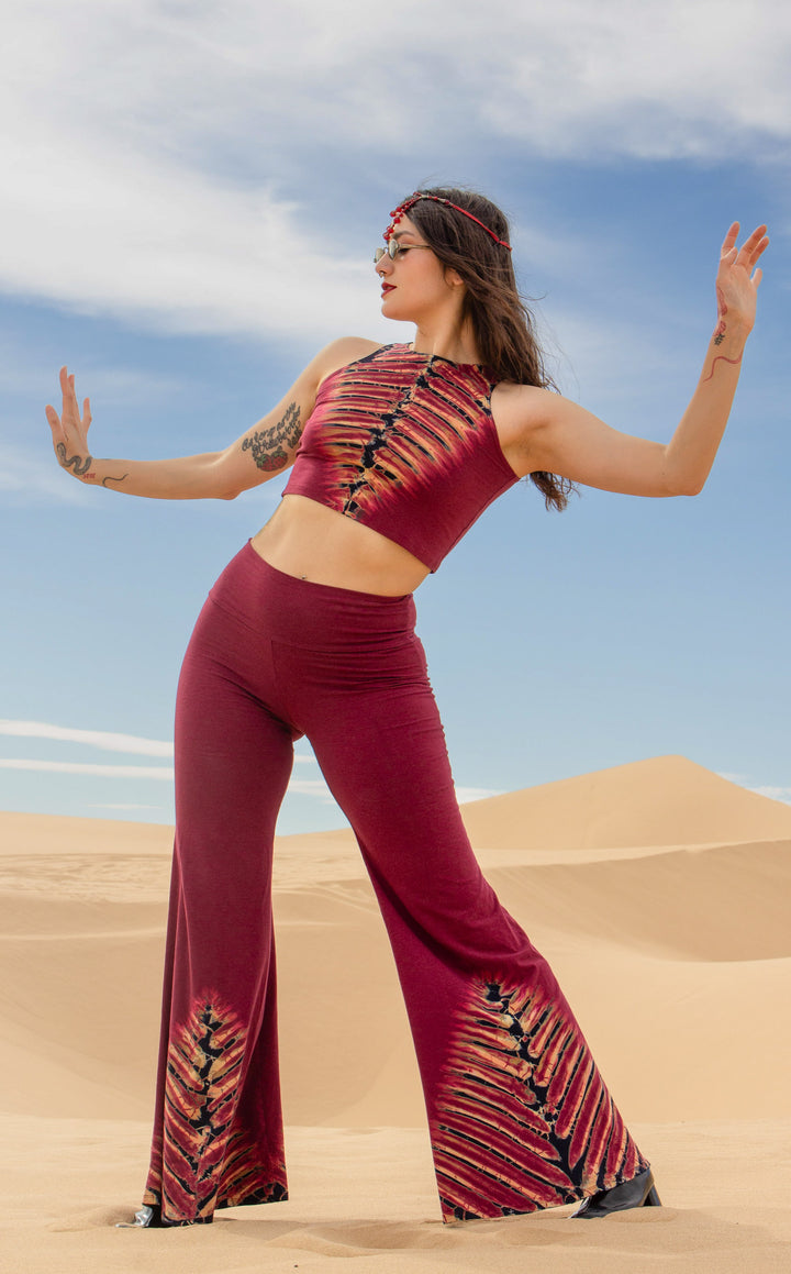 Tie Dye High Waist Big Bell Pants
