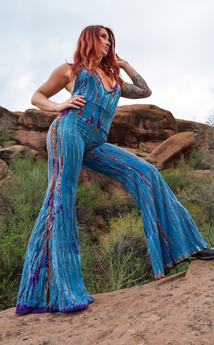 Tie Dye High Waist Big Bell Pants