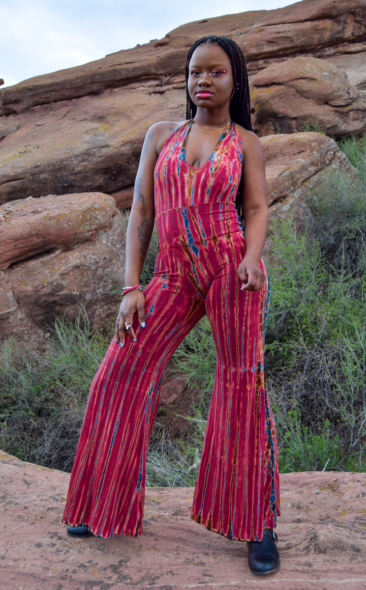 Tie Dye High Waist Big Bell Pants