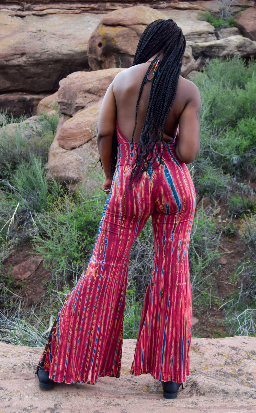 Tie Dye High Waist Big Bell Pants