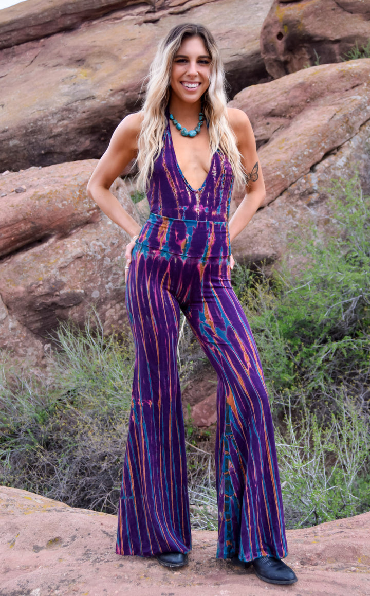 Tie Dye High Waist Big Bell Pants