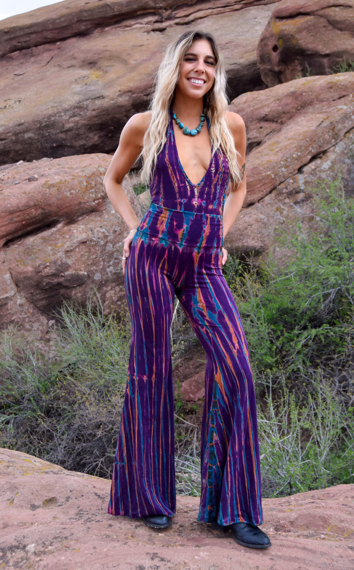 Tie Dye High Waist Big Bell Pants