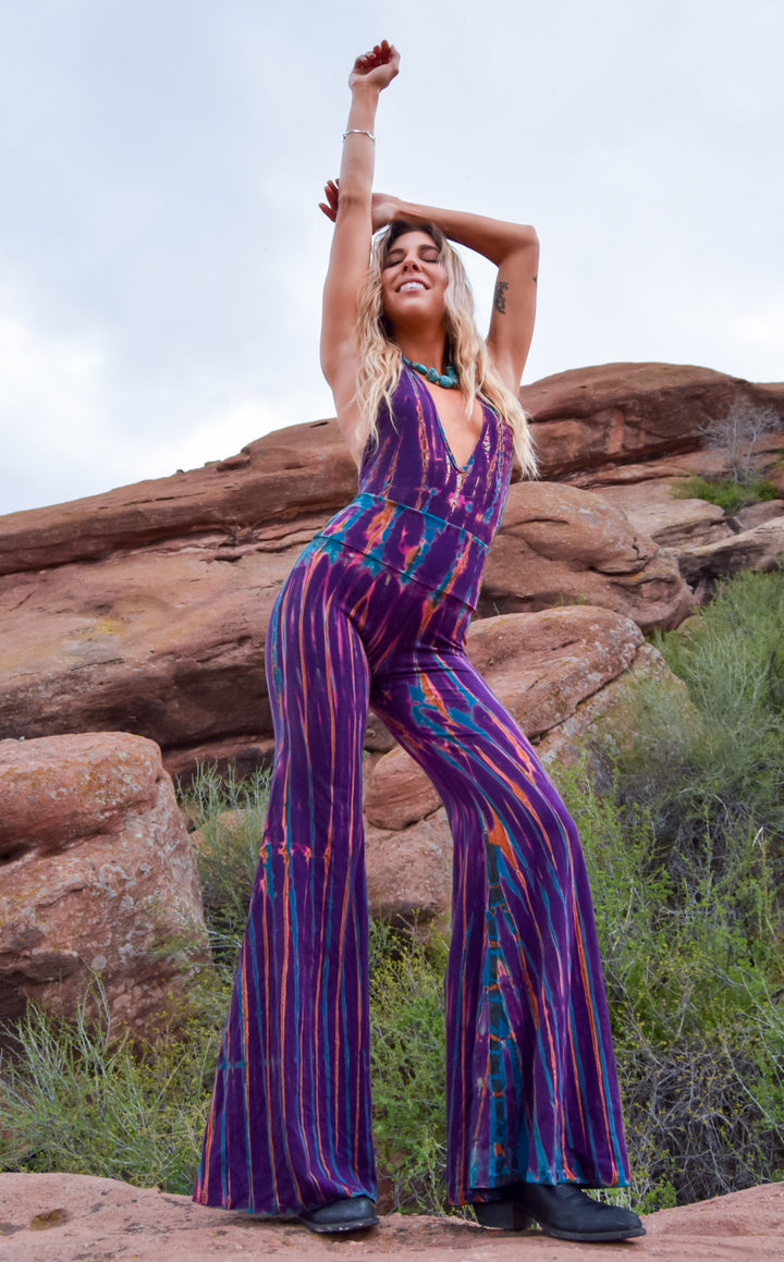 Tie Dye High Waist Big Bell Pants