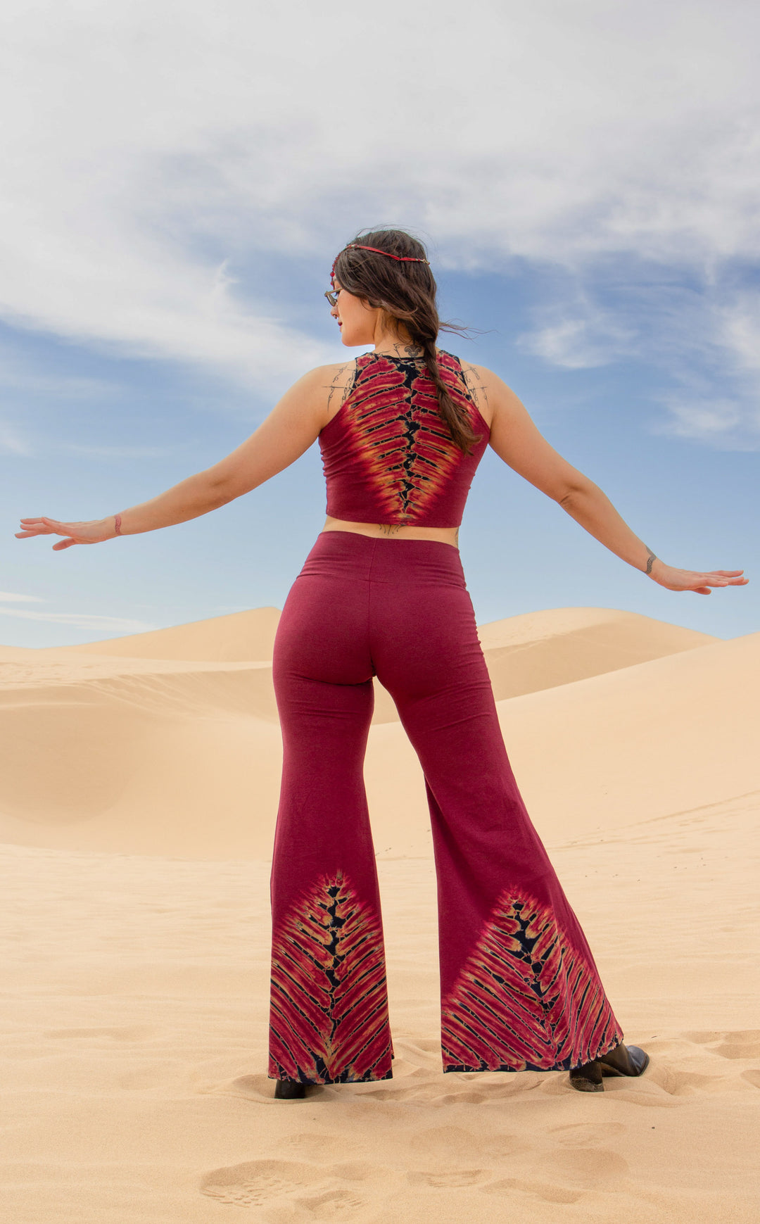 Tie Dye High Waist Big Bell Pants