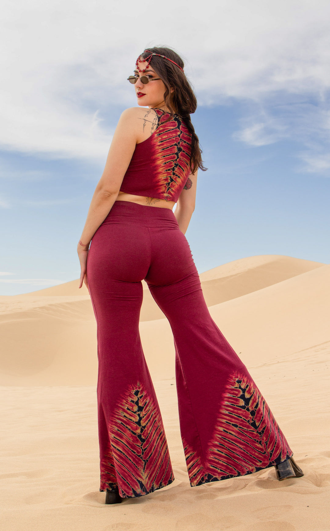 Tie Dye High Waist Big Bell Pants