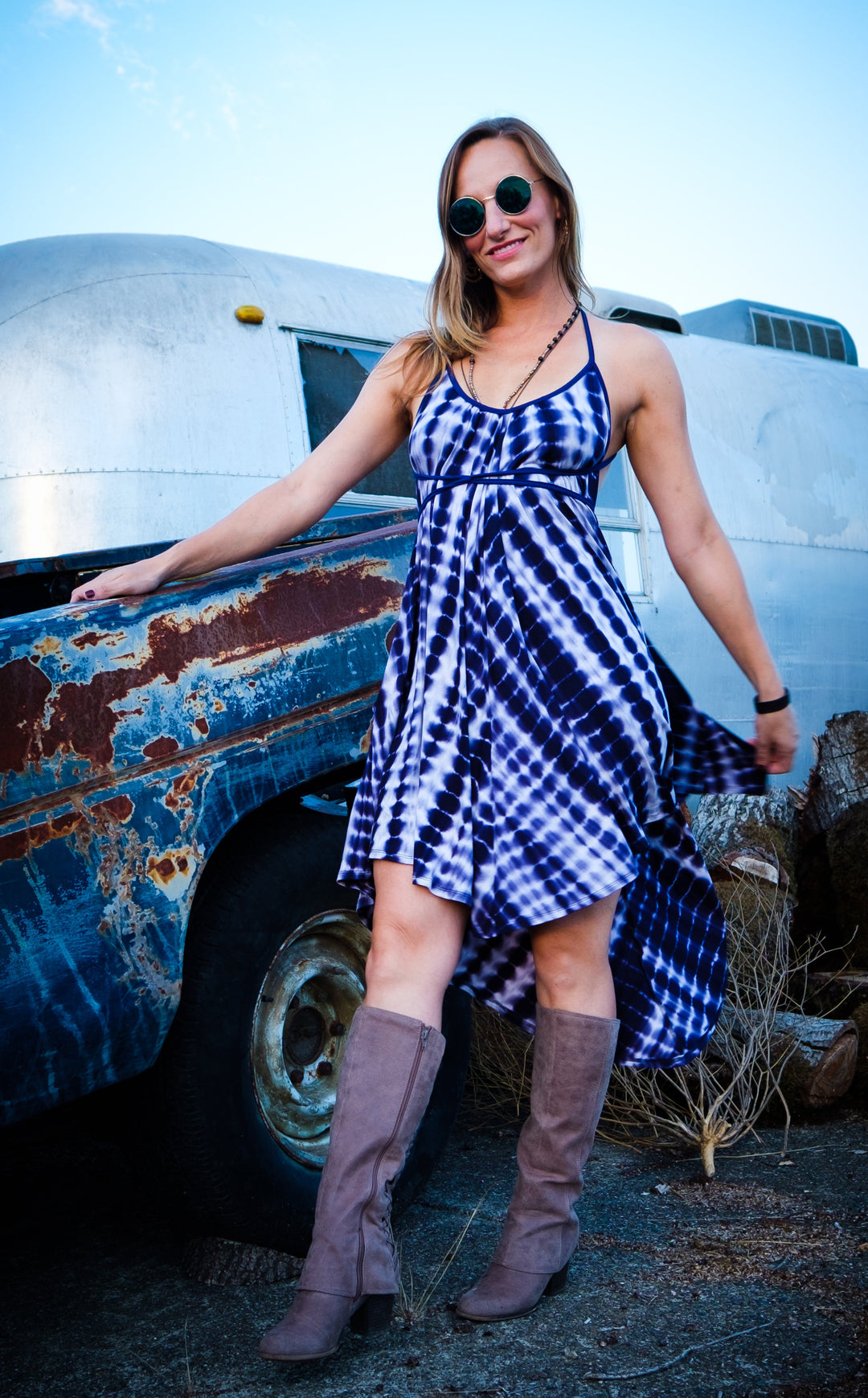 Spotted Sky Pocket Dress - Warrior Within Designs ,Dress 