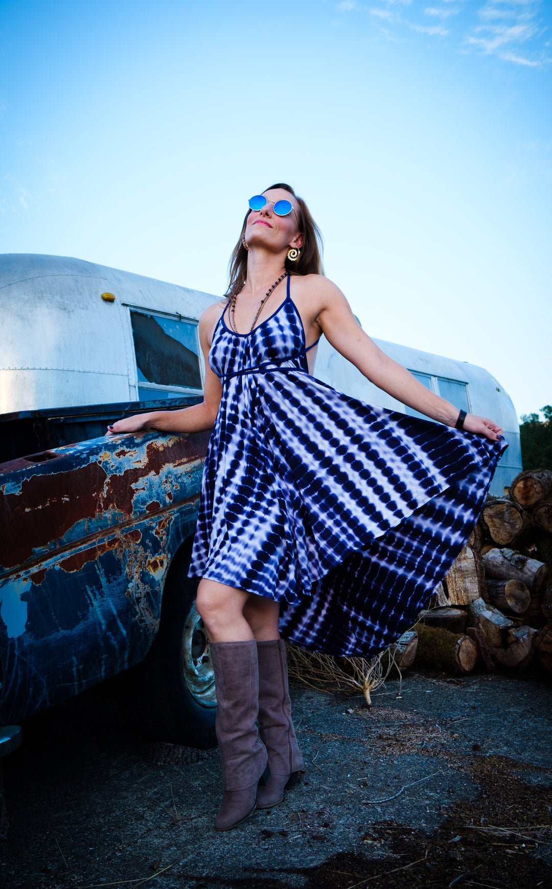 Spotted Sky Pocket Dress - Warrior Within Designs ,Dress 