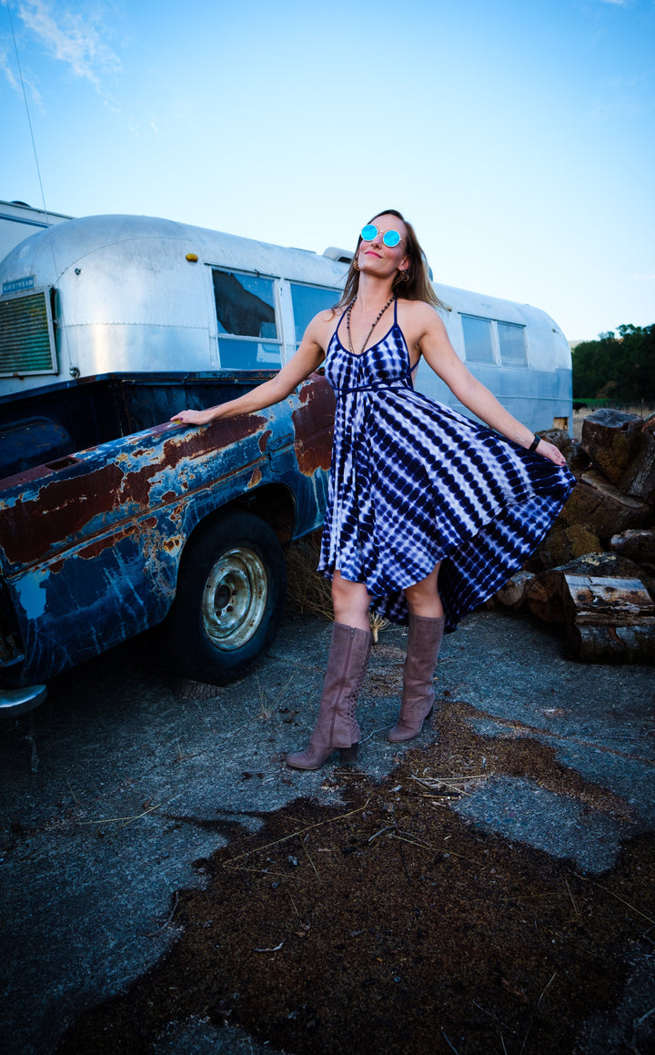 Spotted Sky Pocket Dress - Warrior Within Designs ,Dress 