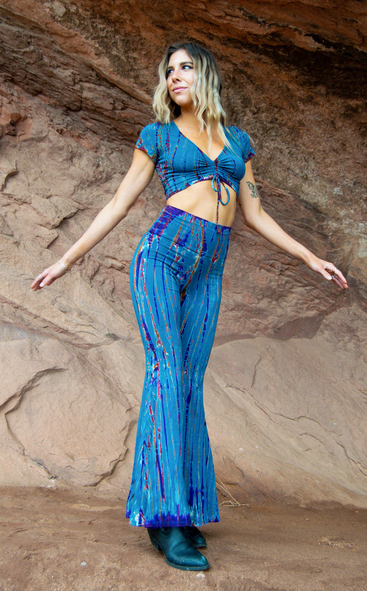 Tie Dye Front Cinch Top