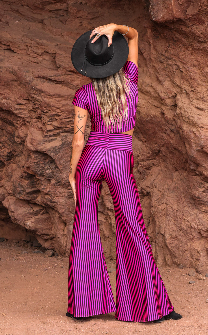 Pink & Black Stripe Big Bells