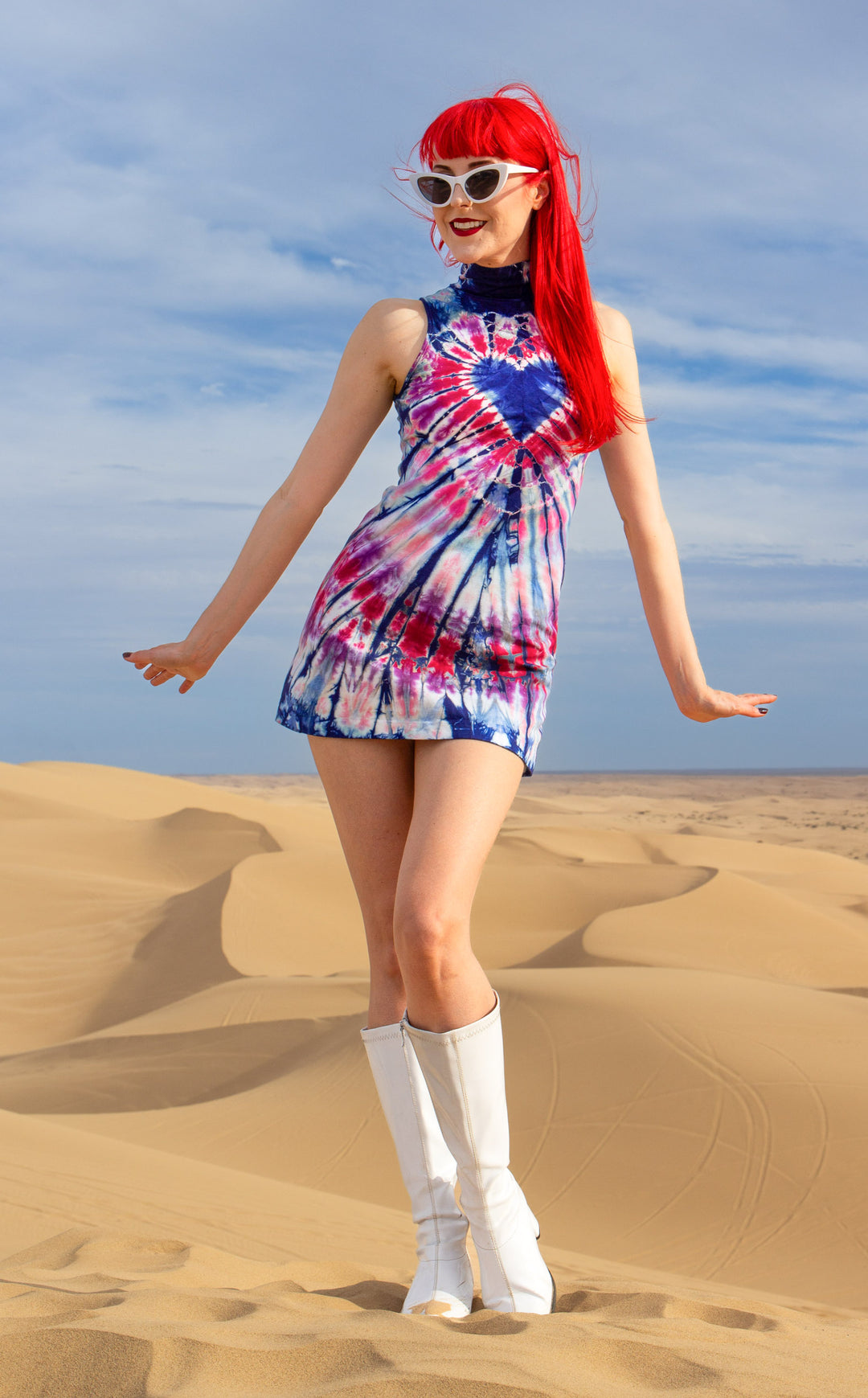 Heart Burst Tie Dye Dyna Dress