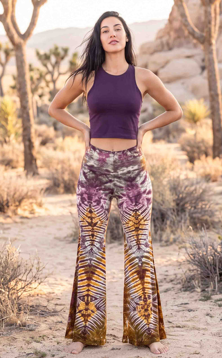 Tie Dye High Waist Big Bell Pants
