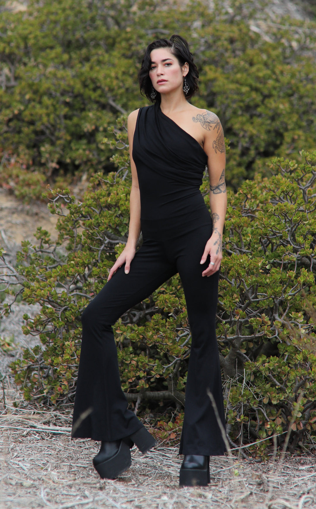 20% Off - Black Bamboo Firebird Slim Bell Onesie - Warrior Within Designs