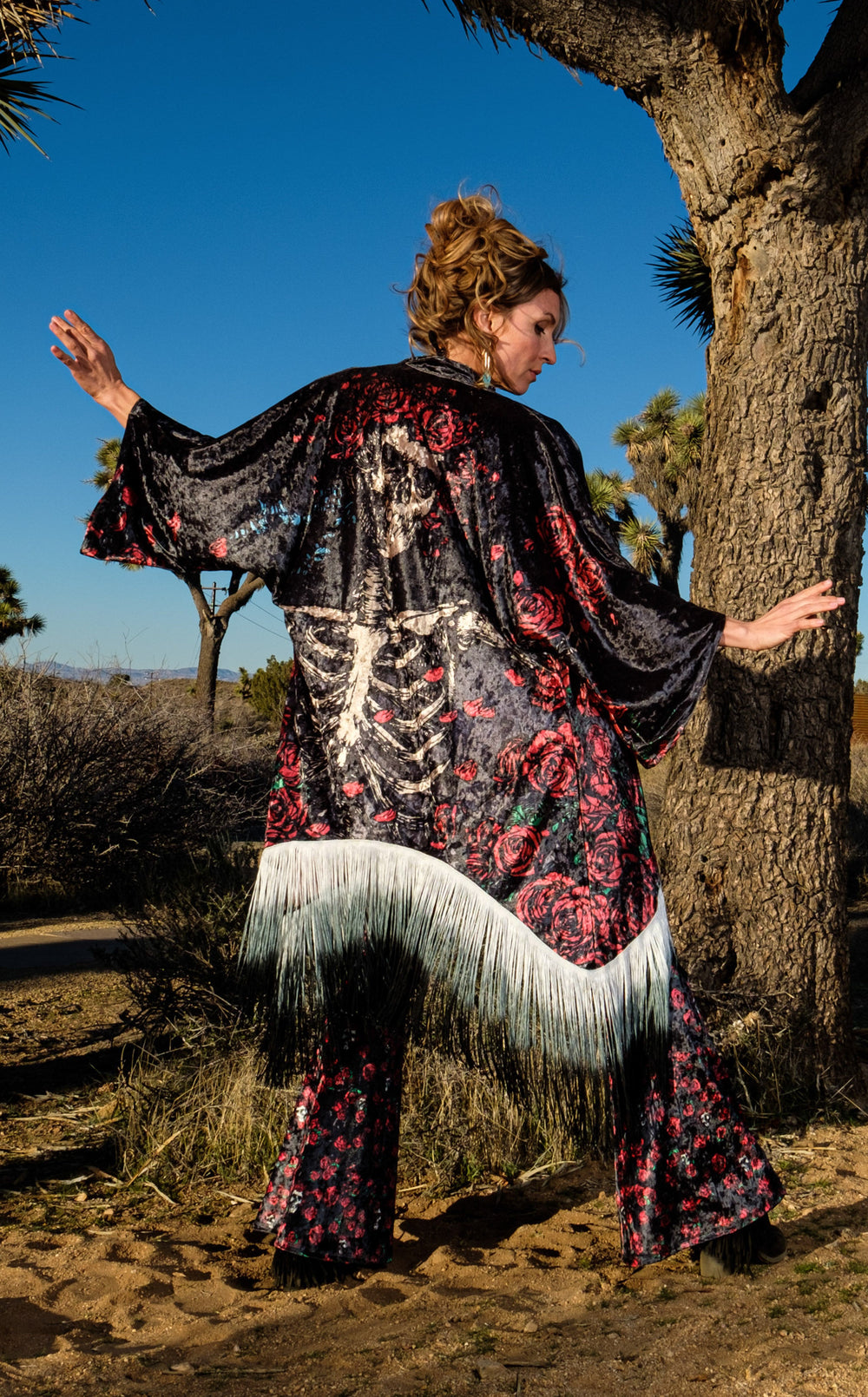 20% Off - Grateful Dead Kimono - Bertha in VELVET - Warrior Within Designs