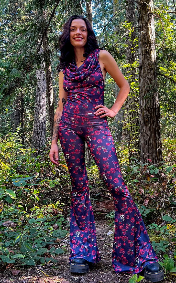 20 % Off - Skull & Roses Firebird Slim Bell Onesie - Warrior Within Designs