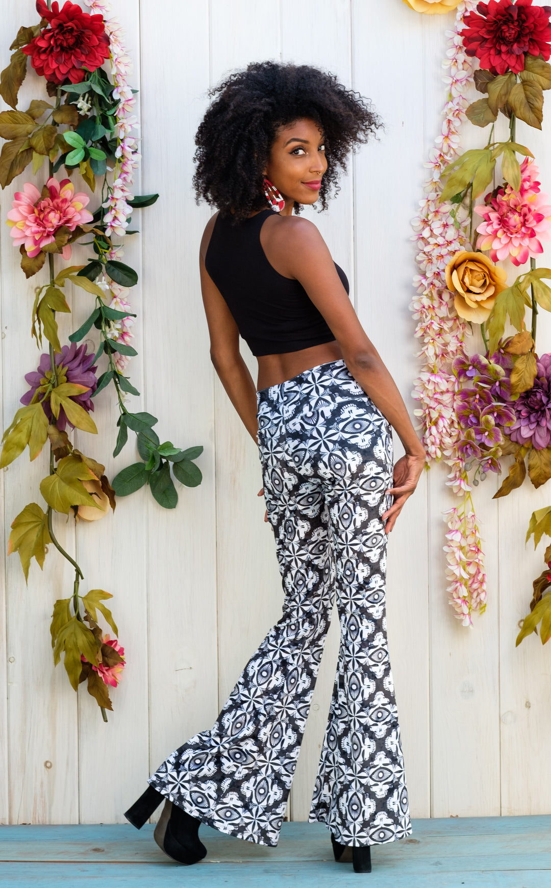 Grateful Dead Velvet Slim Bells - Monochrome Tiki