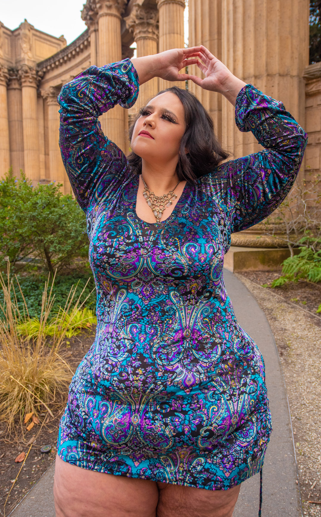 purple paisley print dress Yours Women's Plus Size Purple Paisley Throw On Dress Size 14-16