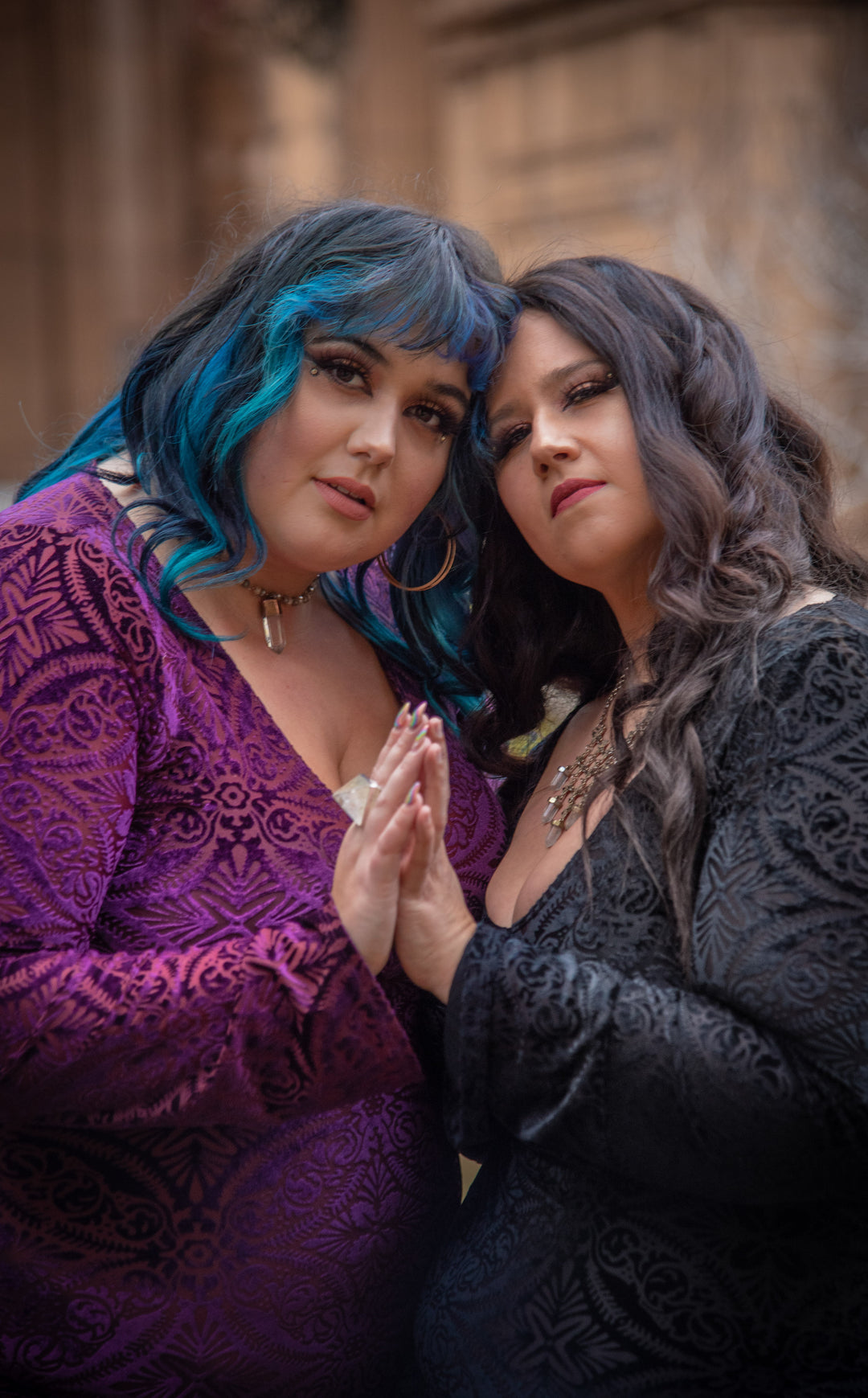 Burnout Velvet Sleeved Echo Cinch Dress x 3 Colors