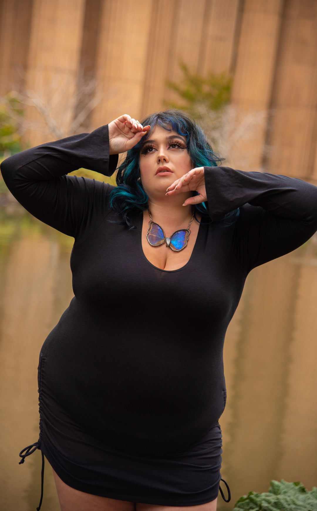 Bamboo Sleeved Echo Cinch Dress - 4 Colors