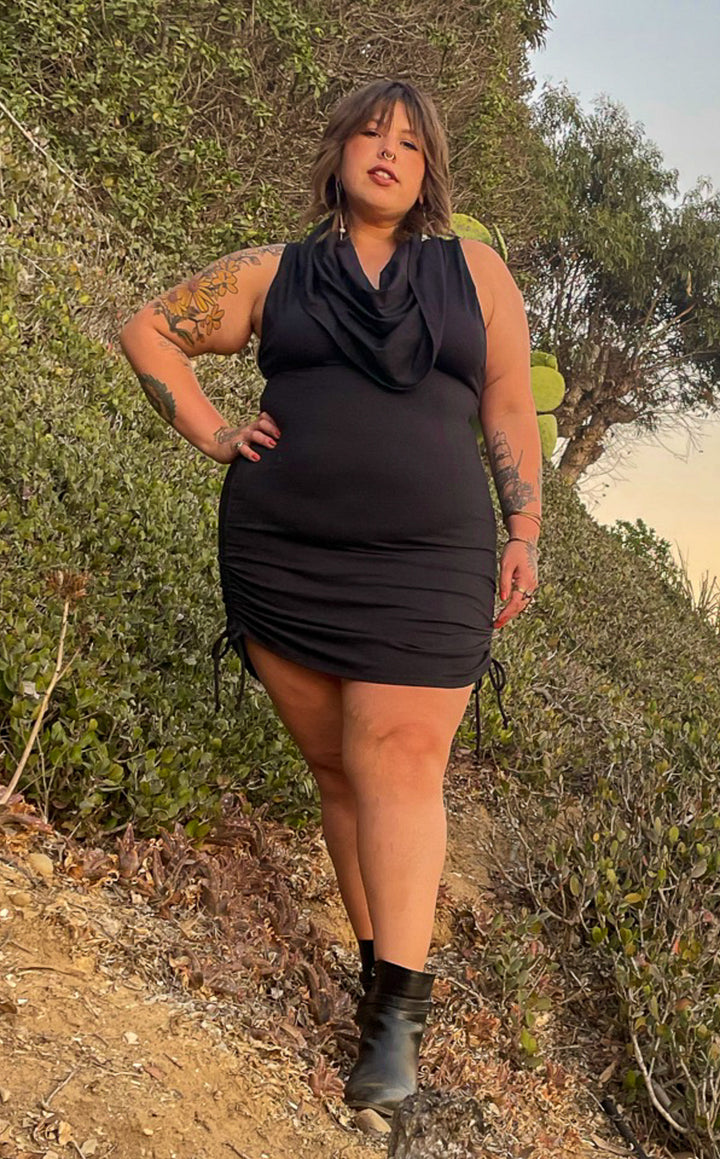 Black Bamboo Huntress Cinch Dress -