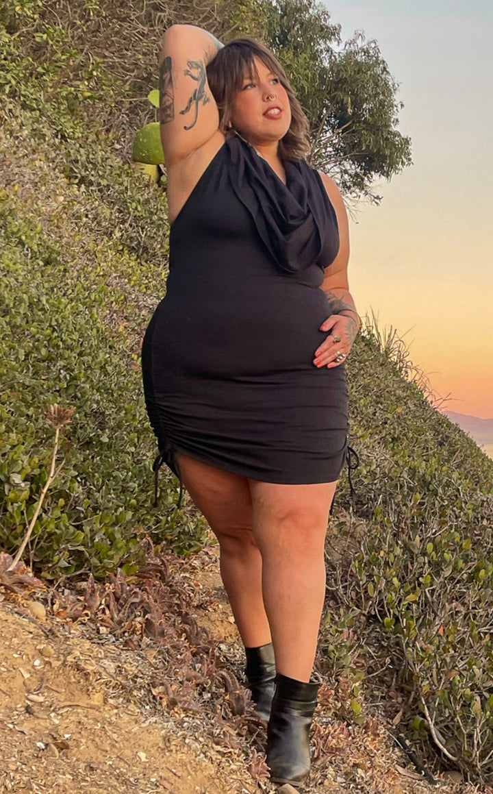 Black Bamboo Huntress Cinch Dress -