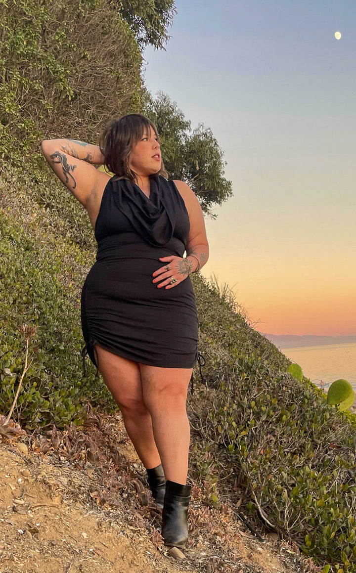 Black Bamboo Huntress Cinch Dress -