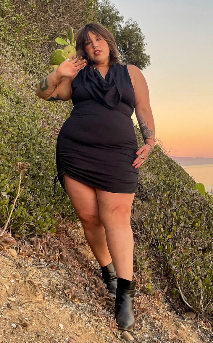 Black Bamboo Huntress Cinch Dress -