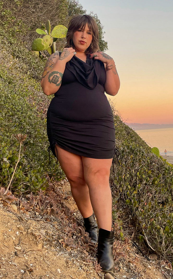 Black Bamboo Huntress Cinch Dress -