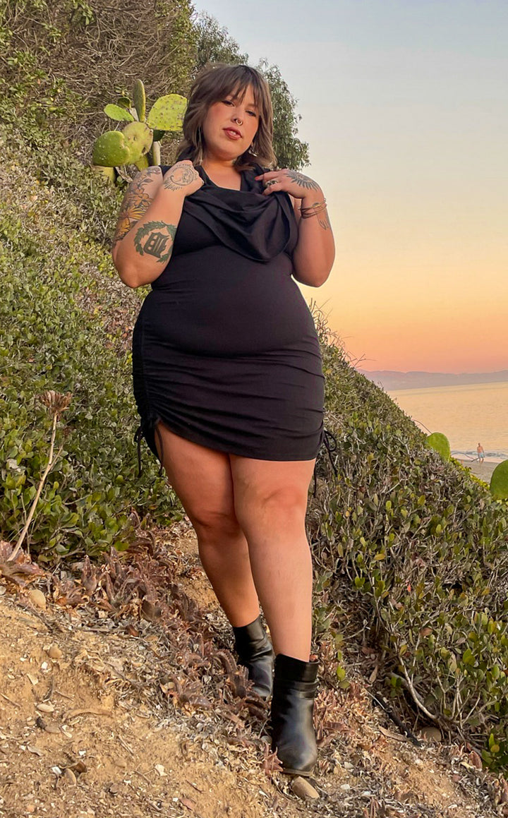 Black Bamboo Huntress Cinch Dress -