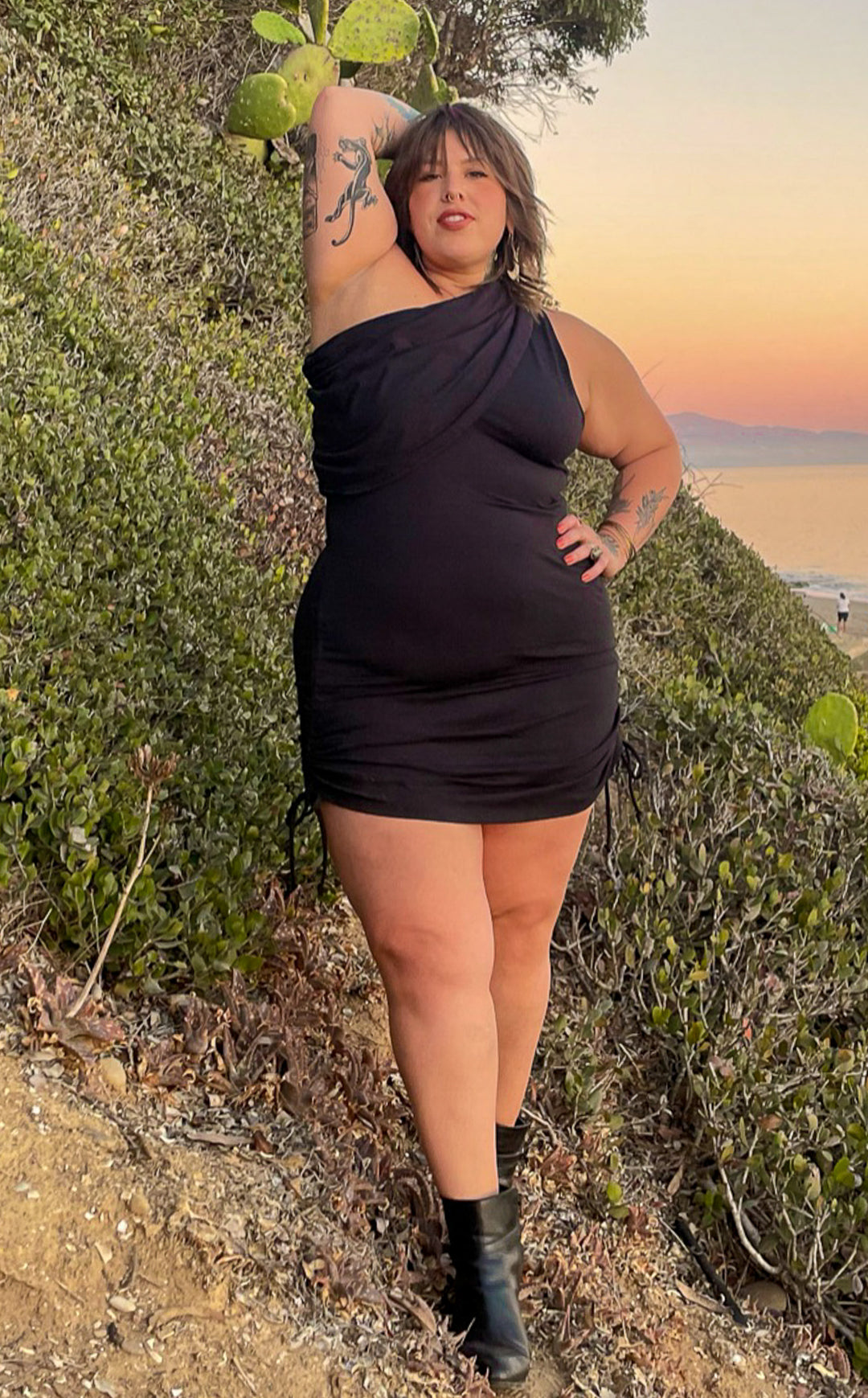 Black Bamboo Huntress Cinch Dress -