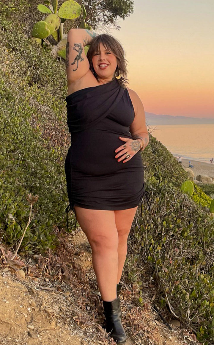 Black Bamboo Huntress Cinch Dress -