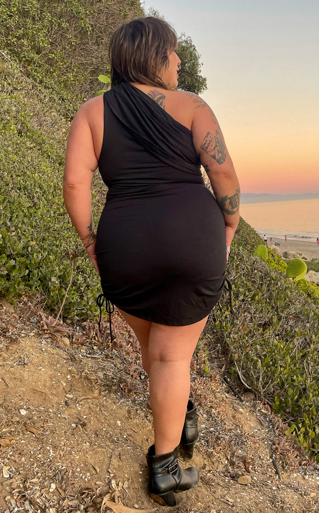 Black Bamboo Huntress Cinch Dress -