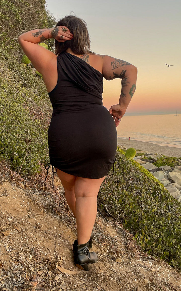 Black Bamboo Huntress Cinch Dress -