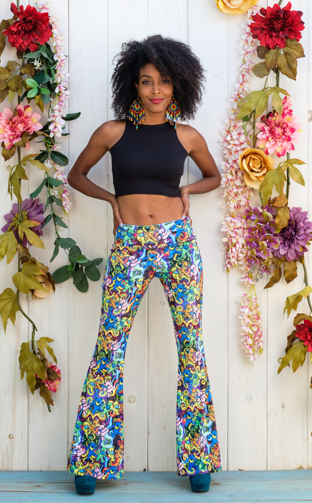 Grateful Dead Velvet Slim Bells - Dancing Bears