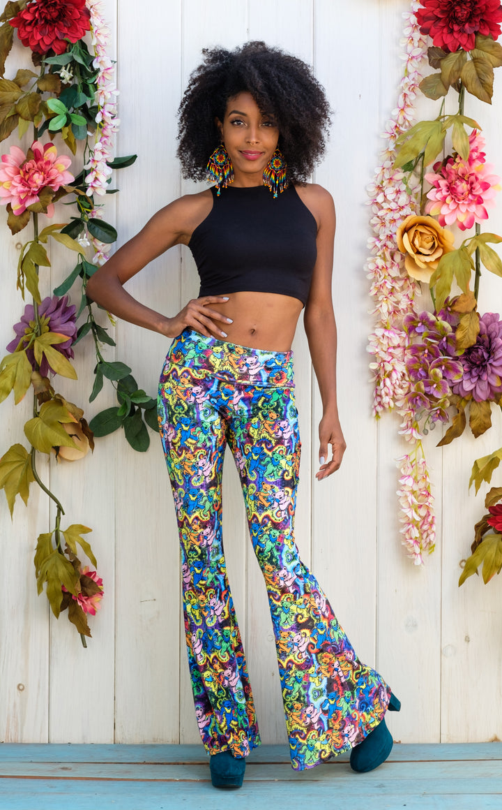 Grateful Dead Velvet Slim Bells - Dancing Bears