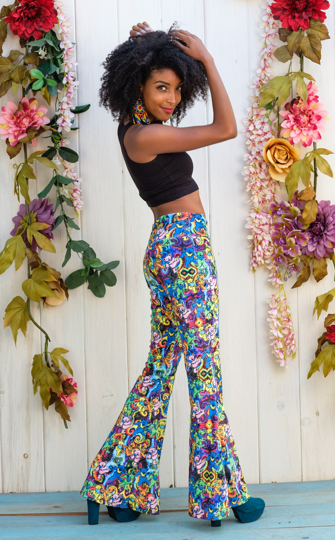 Grateful Dead Velvet Slim Bells - Dancing Bears